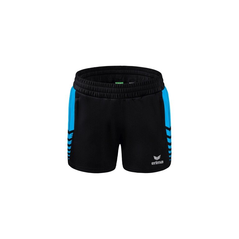 Erima sports shorts Short Six Wings Worker (100% Polyester) short black/curacao blue Women