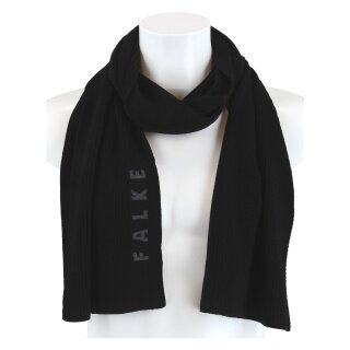 Falke scarf (100% virgin wool) black 170cm x 30cm - 1 piec