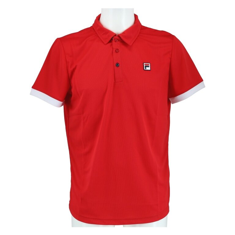 Fila Tennis Polo Markus (100% Polyester) red/white men's