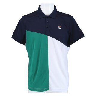 Fila Tennis Polo Erol (rec. Polyester) navy blue/green/white men's