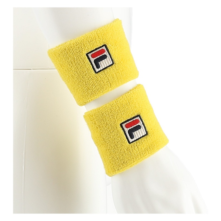 Fila Sweatband East Wrist (80% Cotton) yellow - 2 pieces