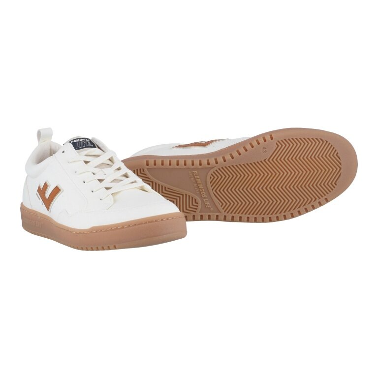 Flamingos Life Sneaker Roland V10 - pearl white/natural/brown