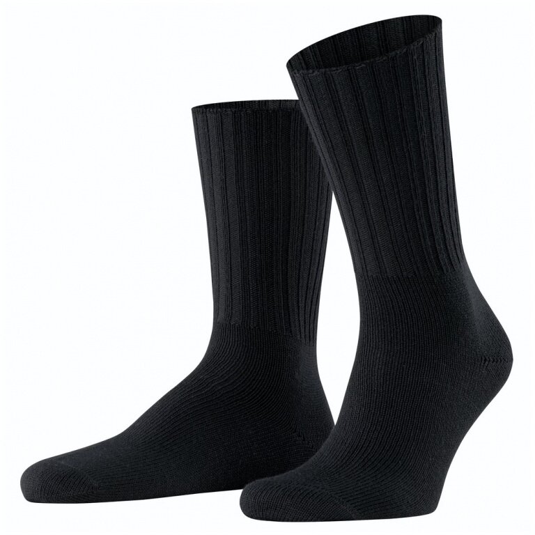 Falke Day Sock Crew Nelson (climate-regulating Merino wool) black Men - 1 Pair