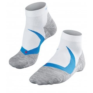 Falke Running Sock RU4 Cool Short (medium cushioning, cooling) white/blue Men - 1 Pair