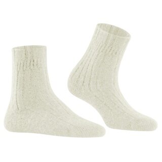 Falke Daily Sock Bed Sock Rib (Wool and Cashmere) white Ladies - 1 Pair