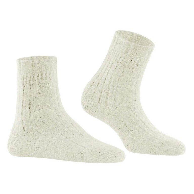 Falke Daily Sock Bed Sock Rib (Wool and Cashmere) white Ladies - 1 Pair
