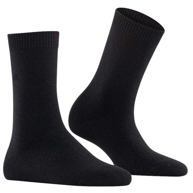 Falke Daily Sock Cosy Wool (soft cashmere, temperature-regulating merino wool) 2025 black ladies - 1 pair
