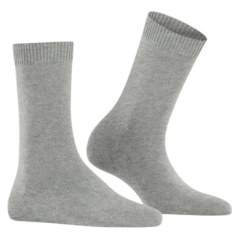 Falke Daily Sock Cosy Wool (soft cashmere, temperature-regulating merino wool) 2025 light grey ladies - 1 pair
