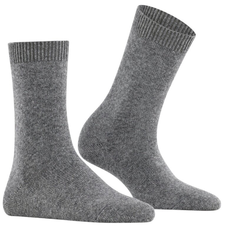 Falke Daily Sock Cosy Wool (soft cashmere, temperature-regulating merino wool) 2025 grey ladies - 1 pair