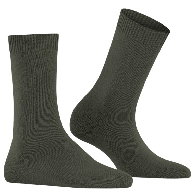 Falke Daily Sock Cosy Wool (soft cashmere, temperature-regulating merino wool) 2025 dark green ladies - 1 pair