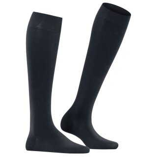 Falke Knee Socks Fine Softness 50 DEN (soft and lightweight wearing comfort) navy blue ladies - 1 pair