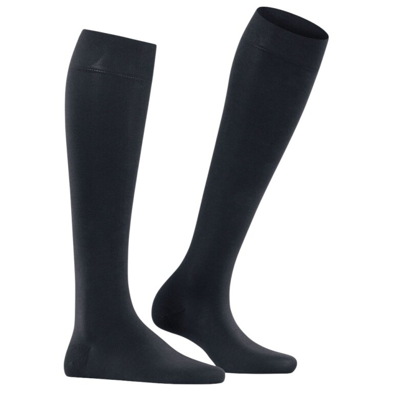Falke Knee Socks Fine Softness 50 DEN (soft and lightweight wearing comfort) navy blue ladies - 1 pair