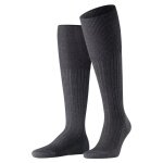 Falke Knee Socks Bristol Pure (climate-regulating Merino wool) anthracite grey Men - 1 Pair