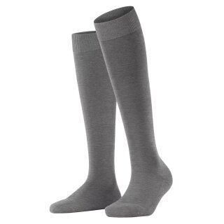 Falke Knee Socks ClimaWool (moisture-regulating, merino wool) light grey Ladies - 1 pair