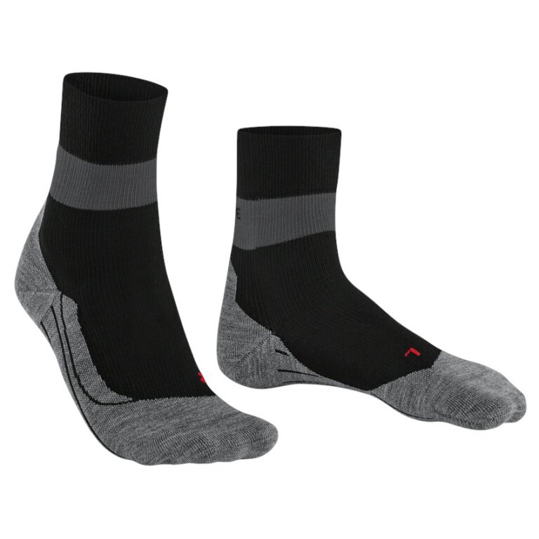 Falke Running Sock RU Compression Stabilizing (moisture-wicking, optimal fit) black/grey ladies - 1 pair