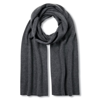 Falke Scarf (Cashmere) dark grey 180cm x 50cm - 1 piece