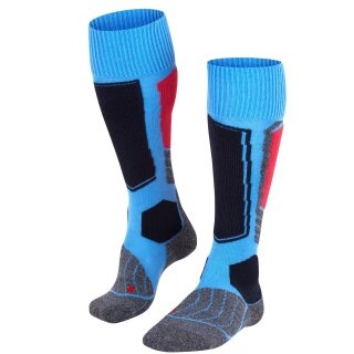 Falke Ski Socks SK1 (Knee Socks for Occasional Skiers) Light Blue Ladies - 1 Pair