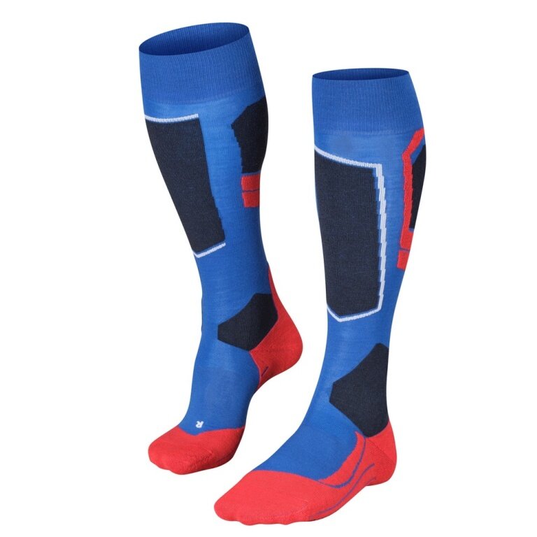Falke SK4 Advanced Ski Socks (optimal fit) Olympic blue/red Men's - 1 pair