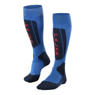 Falke SK5 Expert Ski Socks (Knee Socks, Ultra-Light Padding) Blue Men - 1 Pair