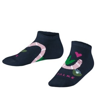 Falke Day Sock Funny Worm Sneaker (sustainable cotton) navy blue Kids - 1 Pair