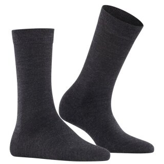 Falke Daily Sock Soft Merino (lightweight, merino wool) anthracite grey ladies - 1 pair