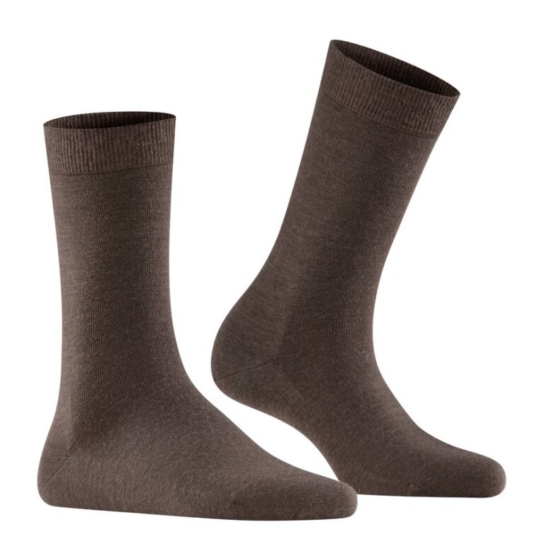 Falke Daily Sock Soft Merino (lightweight, merino wool) dark brown ladies - 1 pair