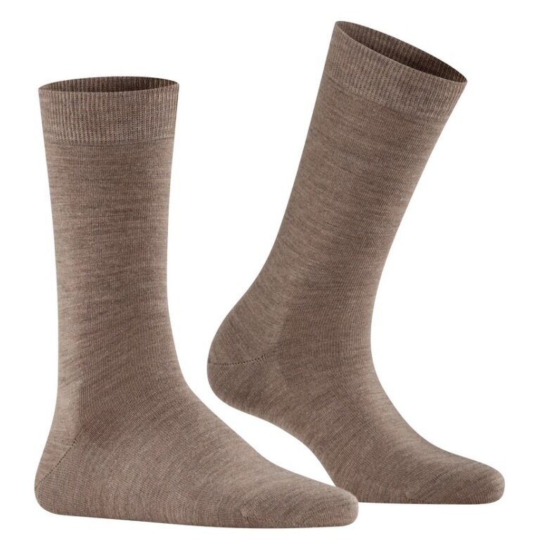 Falke Daily Sock Soft Merino (lightweight, merino wool) brown ladies - 1 pair