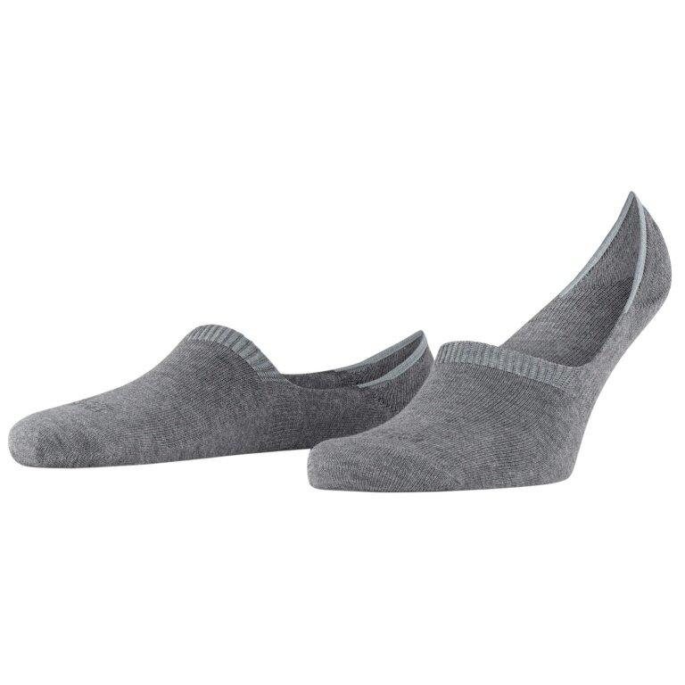 Falke Daily Sock Step High Cut Footies (perfect fit) grey men's - 1 pair