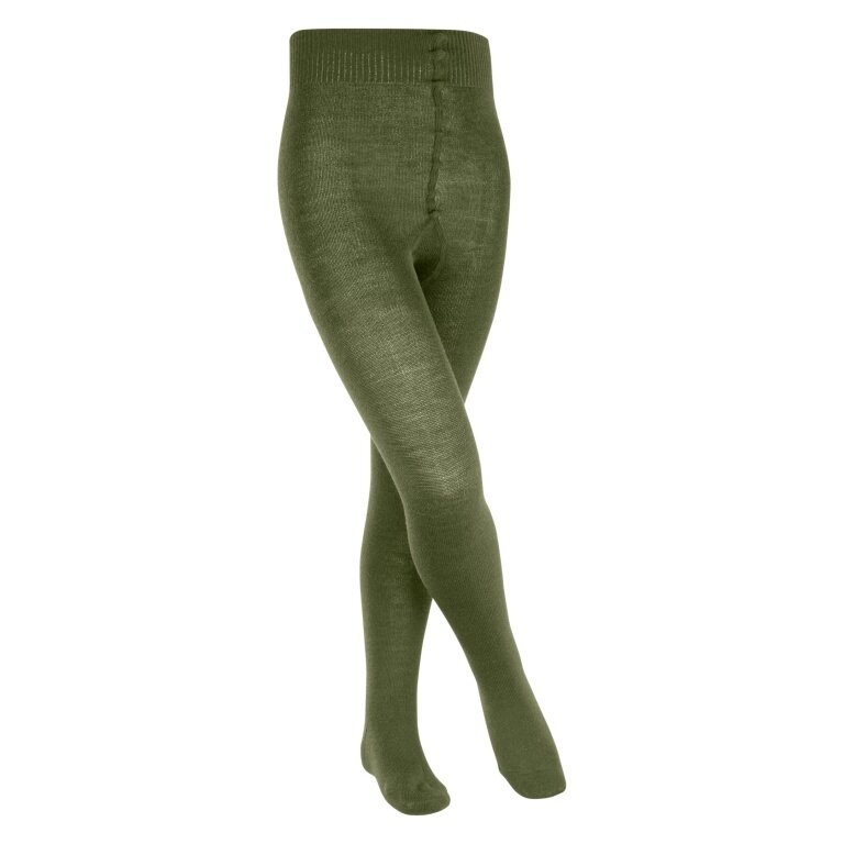 Falke Comfort Wool Tights (light, warming merino wool) dark green children