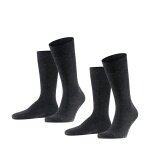 Falke Day Sock Crew Swing anthracite Men - 2 pairs
