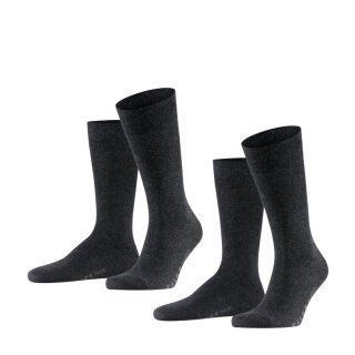 Falke Day Sock Crew Swing anthracite Men - 2 pairs