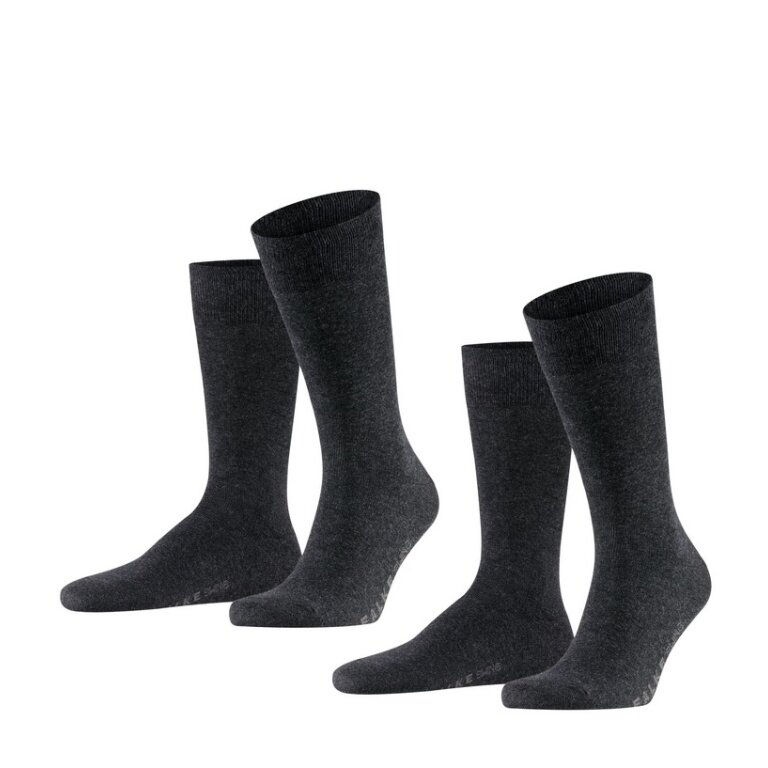 Falke Day Sock Crew Swing anthracite Men - 2 pairs