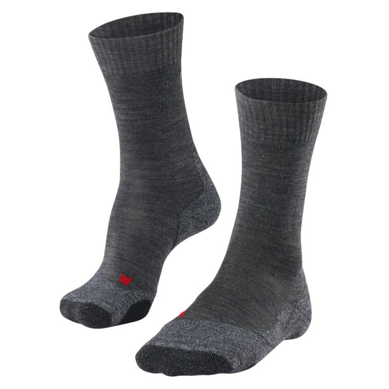 Falke Trekkingsocke TK2 (Merino wool, for light terrain) asphalt grey Men - 1 Pair