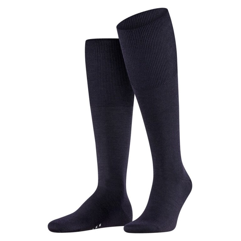 Falke Airport Knee-High Socks (climate-regulating, skin-friendly) navy blue Men - 1 Pair