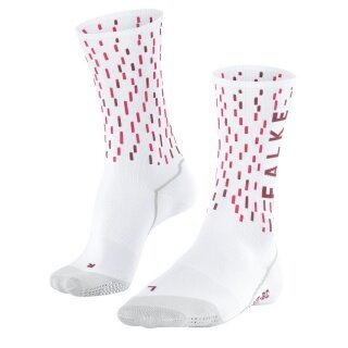 Falke Bike Sock BC Impulse Peloton (comfortably soft cotton) white/gray Men - 1 Pair