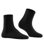 Falke Daily Sock Bed Sock Rib (Wool and Cashmere) black Ladies - 1 Pair