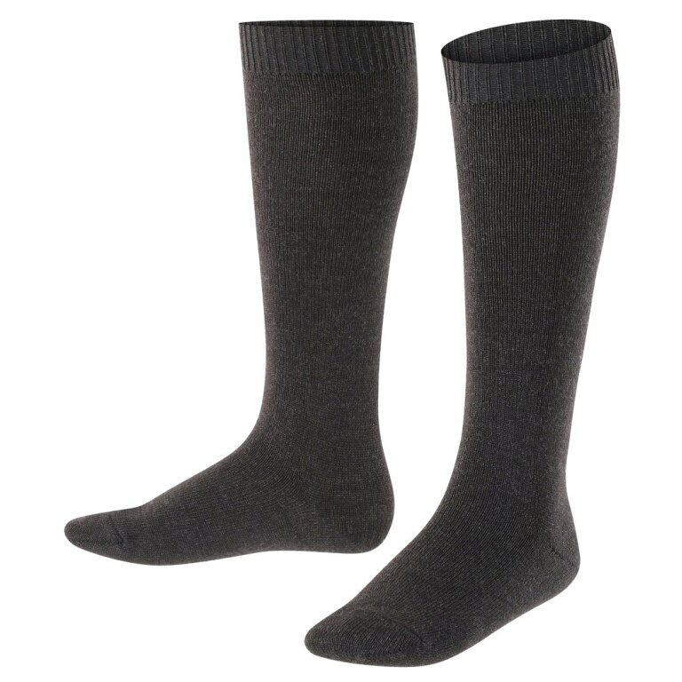 Falke Daily Sock Comfort Wool Knee Socks (warming Merino wool) anthracite grey Children - 1 Pair