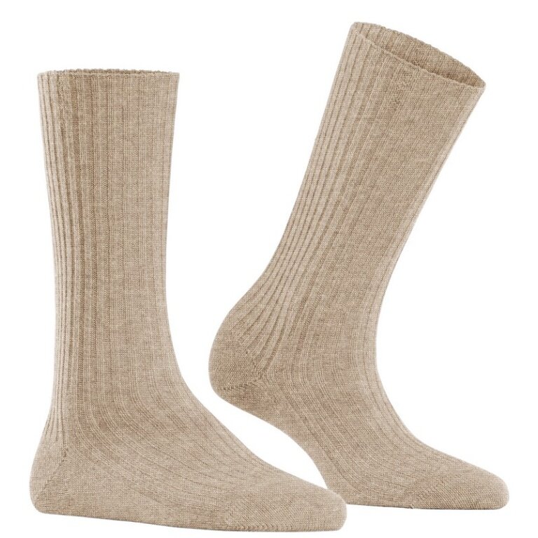 Falke Daily Sock Cosy Wool Boot (comfortable wearing experience) beige ladies - 1 pair