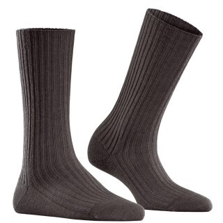 Falke Daily Sock Cosy Wool Boot (comfortable wearing experience) dark brown ladies - 1 pair