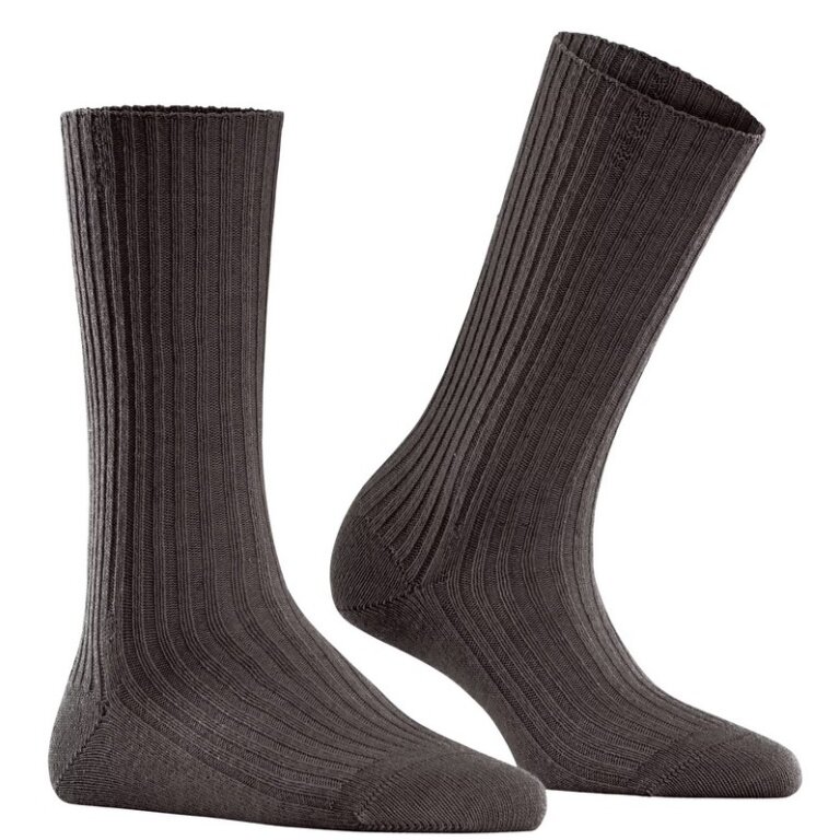 Falke Daily Sock Cosy Wool Boot (comfortable wearing experience) dark brown ladies - 1 pair