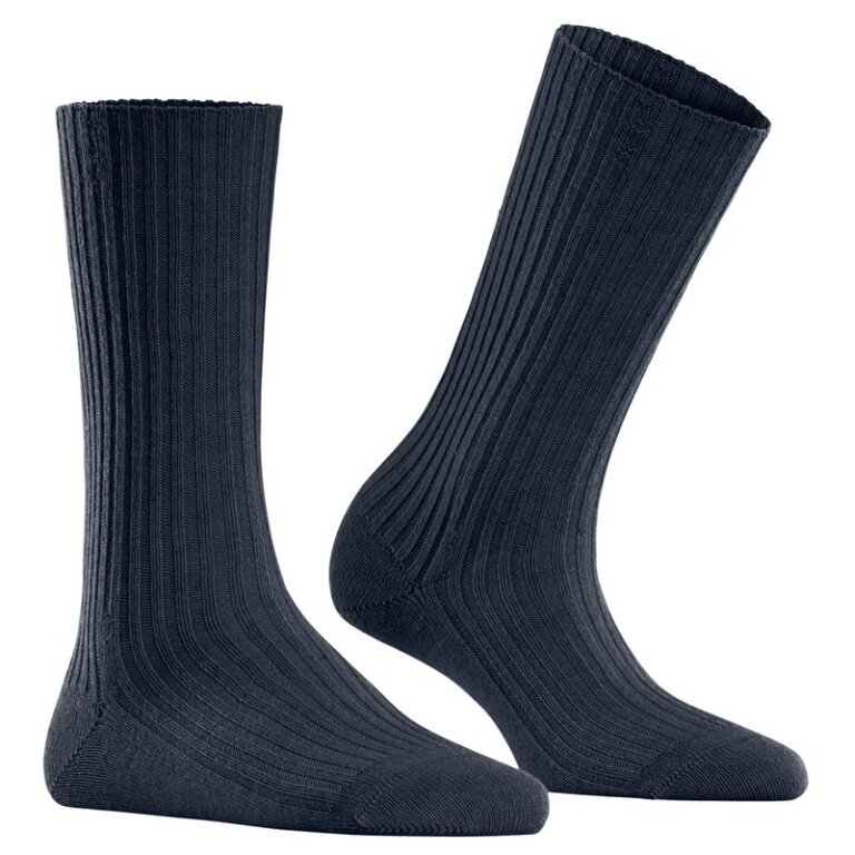 Falke Daily Sock Cosy Wool Boot (comfortable wearing experience) navy blue ladies - 1 pair