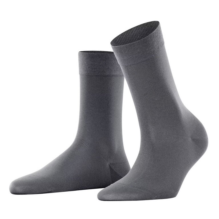 Falke Daily Sock Cotton Touch New (sustainable cotton) platinum grey Women - 1 Pair