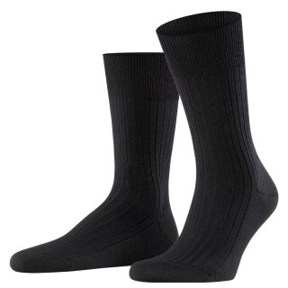 Falke Tagessocke Crew Bristol Pure (high-quality merino wool) black Men - 1 Pair
