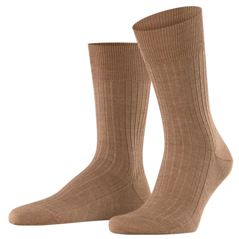 Falke Daily Sock Crew Bristol Pure (high-quality merino wool) light brown Men - 1 Pair