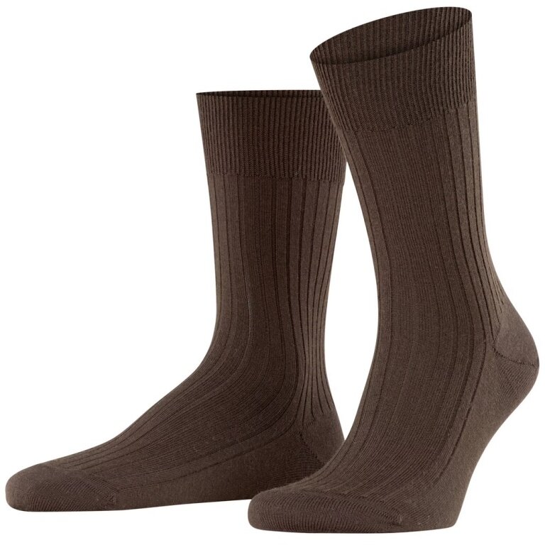 Falke Daily Sock Crew Bristol Pure (high-quality merino wool) dark brown Men - 1 pair