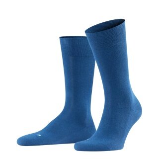 Falke Day Sock Crew Sensitive London NEW (pressure-free comfort waistband) royal blue Men - 1 Pair