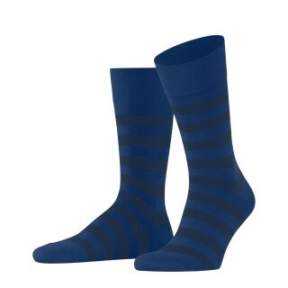 Falke Daily Sock Crew Sensitive Mapped Line (Striped Pattern, Cotton) blue Men's - 1 Pair