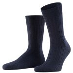 Falke Daily Sock Crew Carpet in Shoe (climate-regulating Merino wool) navy blue Men - 1 Pair
