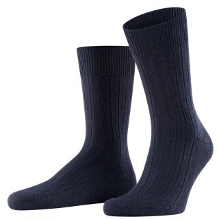 Falke Daily Sock Crew Carpet in Shoe (climate-regulating Merino wool) navy blue Men - 1 Pair