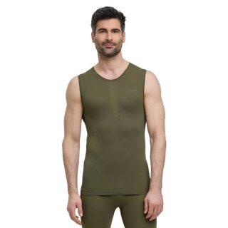 Falke Functional Underwear Tank Top Warm (perfect moisture and temperature regulation) olive green men's